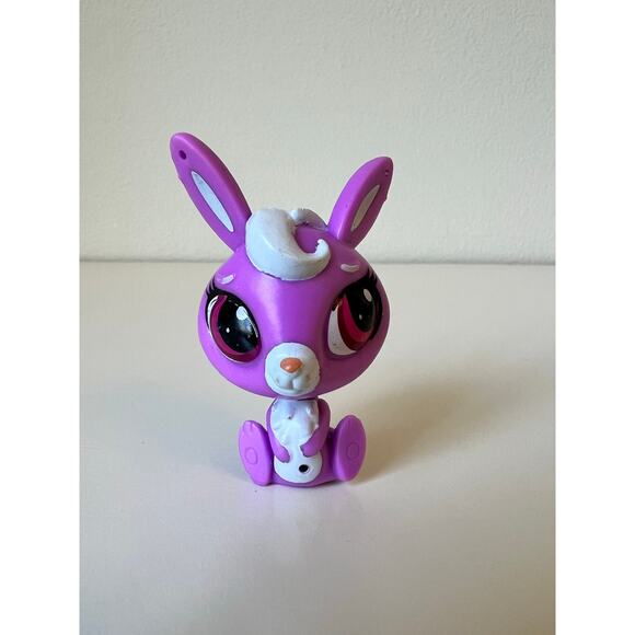 Littlest Pet Shop Blythe Purple Motorcycle Scooter Sidecar Hasbro 2010 w| 2 Pets - Picture 6 of 12